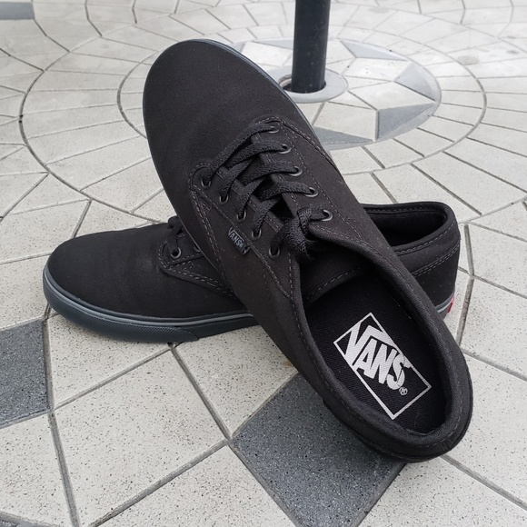 Vans Shoes - Vans Lo Pro Era Black Canvas Skate Shoes Size 8